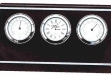 Piano finish clock w: weather station #DT-Q124