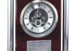 Rosewood Piano Finish Clock with Aluminum Accents #DT-RWS81