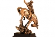 Racing Cowboy Copper Figurine - 9W x 14.5H #BC-C1539
