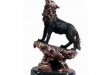 Wolf on rock-copper #BC-DC1070