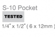 #S-10 Self-inking Pocket Stamp (1:4 x 1:2)
