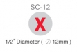 #SC-12 Self-inking Stamp (1:2 Diameter)