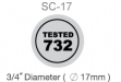 #SC-17 Self-inking Stamp (3:4 Diameter)